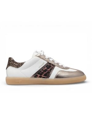 Tamaris Leather Trainers Trainer Shoes - Multicolour