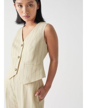 LK Bennett Jk Ami Petite Waistcoat - Natural