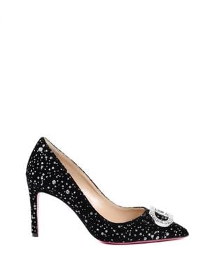 Dee Ocleppo Office Party Velvet Guggenheim Pump Leather - White