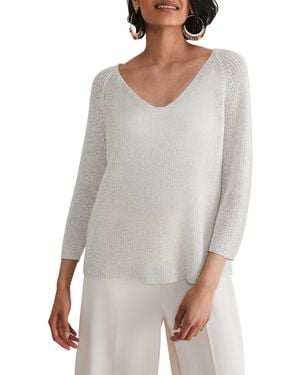 Phase Eight Zenaida Lurex Knit - Grey