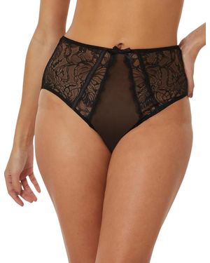 Playful Promises Fallon Crotchless Brief - Brown