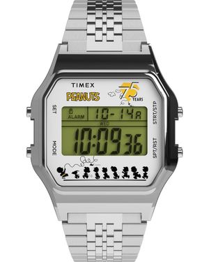 Timex Peanuts 80 Watch Tw2Y20000 Stainless Steel - Metallic