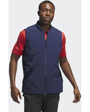 adidas Ultimate365 Tour Frostguard Full-Zip Padded Vest - Blue