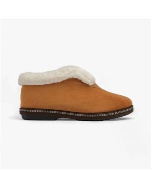 Lotus Grace Slippers Chestnut - Brown