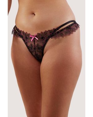 Wolf & Whistle Eliza & Floral Embroide Brief - Brown