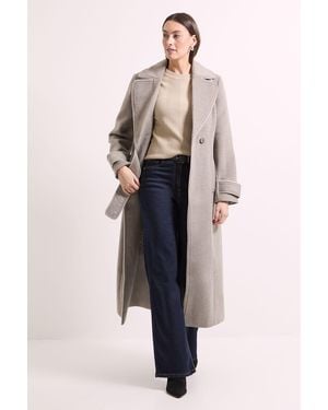 Wallis Principles By Contrast Piping Coat - Multicolour