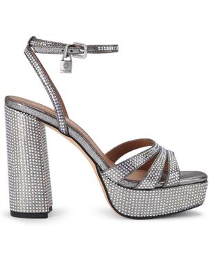 Kurt Geiger Brixton Platform Sandals - White