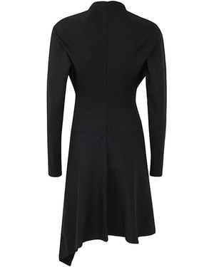 JW Anderson Neck Chain Long Sleeve Dress - Black