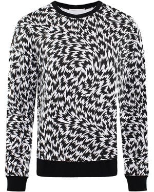 Vans Off The Wall Long Sleeve Crew Neck Jumpers V241Hch Cotton - Black