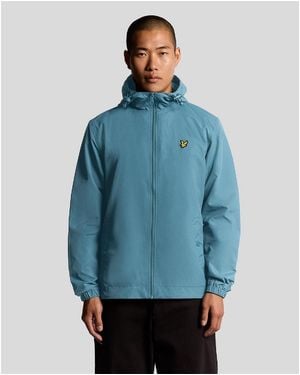 Lyle & Scott And Through Hooded Jacket - Blue