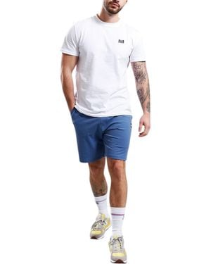 Weekend Offender Cargo Shorts Scandium Casual Cotton Bermuda - Blue