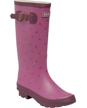 Regatta Lady Fairweather Ii Waterproof Wellingtons - Purple