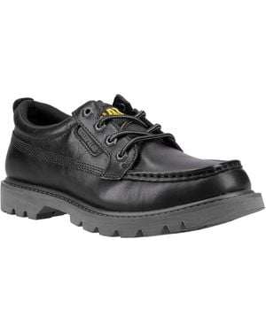Caterpillar Cat Lifestyle Colorado Moc Toe Low Leather Lace-Up Shoes - Black