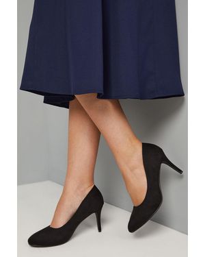 Good for the Sole Wide Fit Elsa Almond Toe Stiletto Heel Court Shoes - Blue