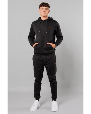 Tokyo Laundry Cotton Hooded Tracksuit Set - Grey