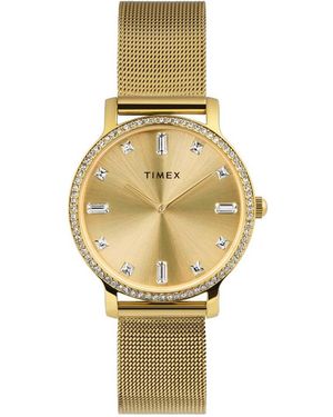 Timex Tw2W19300 Ladies Transcend Watch - Metallic