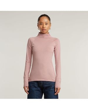G-Star G-Star Raw Lecite Slim Turtle Neck Top - Red