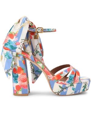 Kurt Geiger Brixton Platform Sandals - Blue