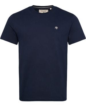 Holland Cooper Crew Neck T-Shirt Ink Cotton - Blue
