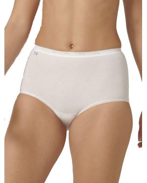 Sloggi Basic+ Maxi 3 Pack Briefs - White