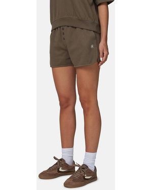 Good For Nothing Monogram Cotton Jersey Shorts - Brown