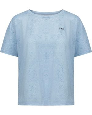 DLX Ladies Nicoletti T-Shirt Haze Print) - Blue