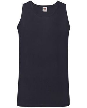 Fruit Of The Loom Adult Valueweight Athletic Tank Top (Deep) - Blue