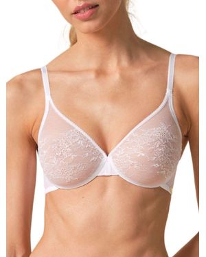 Gossard Glossies Lace Sheer Bra - Natural