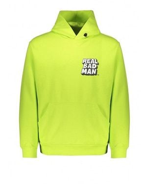 Real Bad Man Acid Fleece Hoodie - Yellow