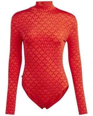 adidas Originals Logo Bodysuit - Red