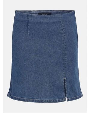 Noisy May Slim Mini Pencil Skirt - Blue
