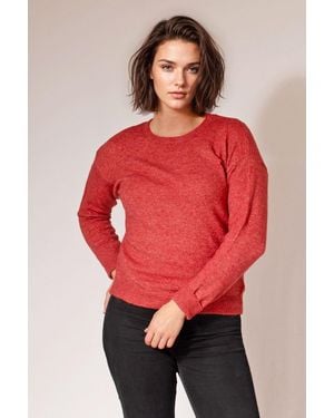 Camaïeu Angora Blend Round Neck Jumper - Red