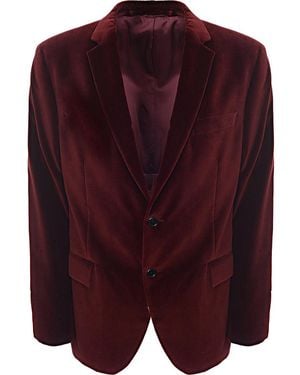 Hackett Velvet Burgundy Jacket - Purple