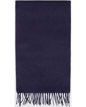 Alexandre Silver Label Merino Wool Scarf - Blue
