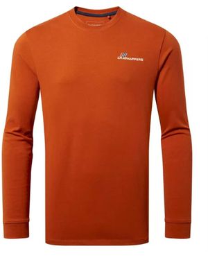 Craghoppers Ladies Holmes Long-Sleeved T-Shirt (Potters Clay) - Orange