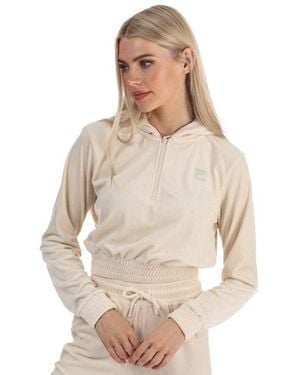 Fila Aaral Velour Zip Hoody - White