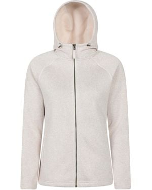 Mountain Warehouse 'Nevis Fleece Jacket With Pockets Full Zip Base Layer - White