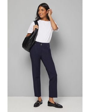 Wallis Smart Tapered Leg Trousers - Blue