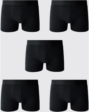 BoohooMAN 5 Pack Sport Boxers Cotton - Black