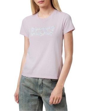 Levi's Grafisch Print T-Shirt - Paars