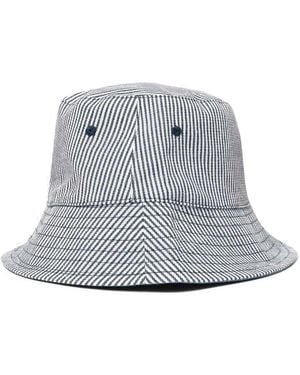 Peter Storm Sun Protective Striped Bucket Hat, Summer Sun - Grey