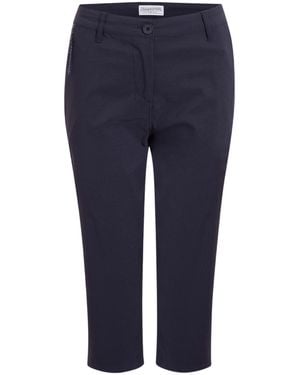 Craghoppers Ladies Kiwi Pro Iii Cropped Trousers (Dark) - Blue
