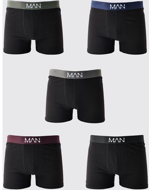 BoohooMAN 5 Multi Pack Original Boxers - Black
