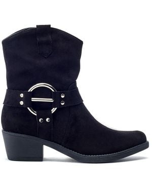 b.soleful Gillian Boots Faux Leather - Blue