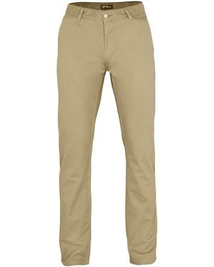 Asquith & Fox Classic Casual Chinos/Trousers Cotton - Natural
