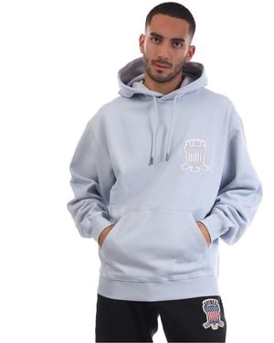 Avirex Jackson Hooded Neck Long Sleeve Sweatshirt - Blue