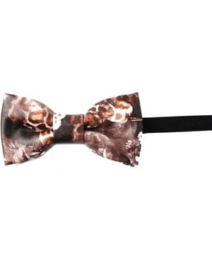 SVNX Faux Leather Bow Tie - Black