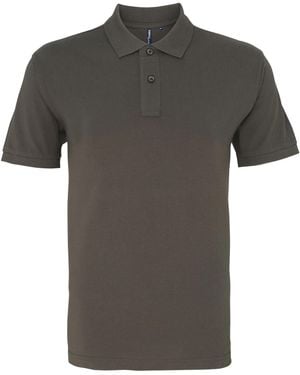 Asquith & Fox Organic Classic Fit Polo Shirt (Slate) - Grey