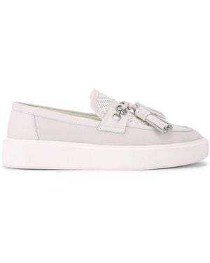Kurt Geiger Leather Milbank Tassel Loafer Loafers - White
