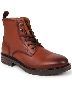 Jones Bootmaker Derry Leather Lace-Up Boots - Brown
